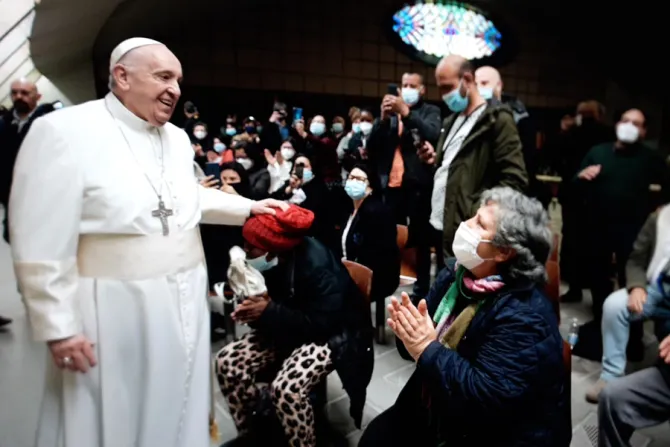 Pope Francis marks name day with Rome’s poor receiving COVID-19 vaccine